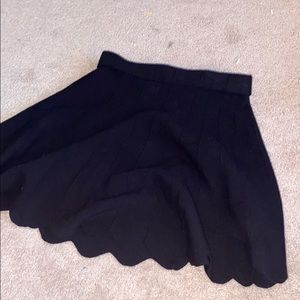 Black mini skirt